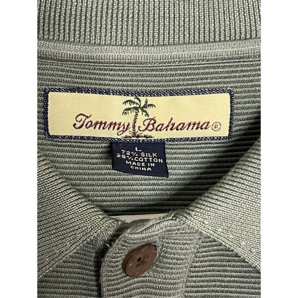 Bundle Tommy Bahama Silk Blend Textured Polos Men’s Size Large - Picture 3 of 8